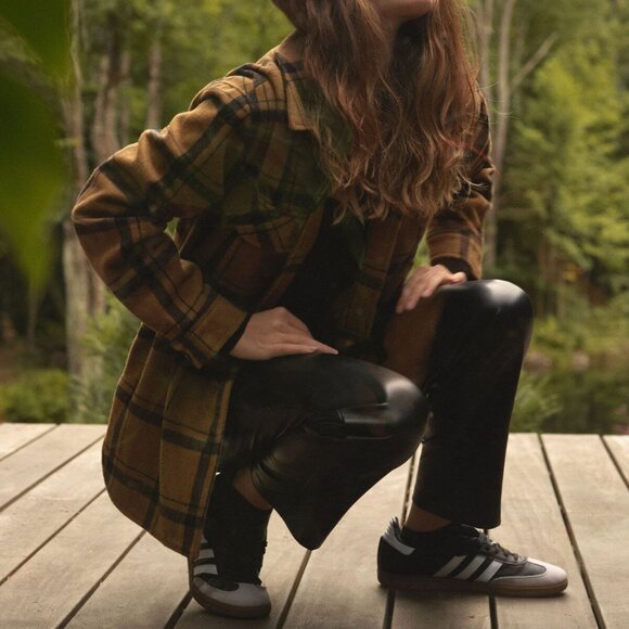 Oversize plaid utility jacket - Picture 1 of 2